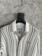 Pinstripe Silk Shirt - Men's