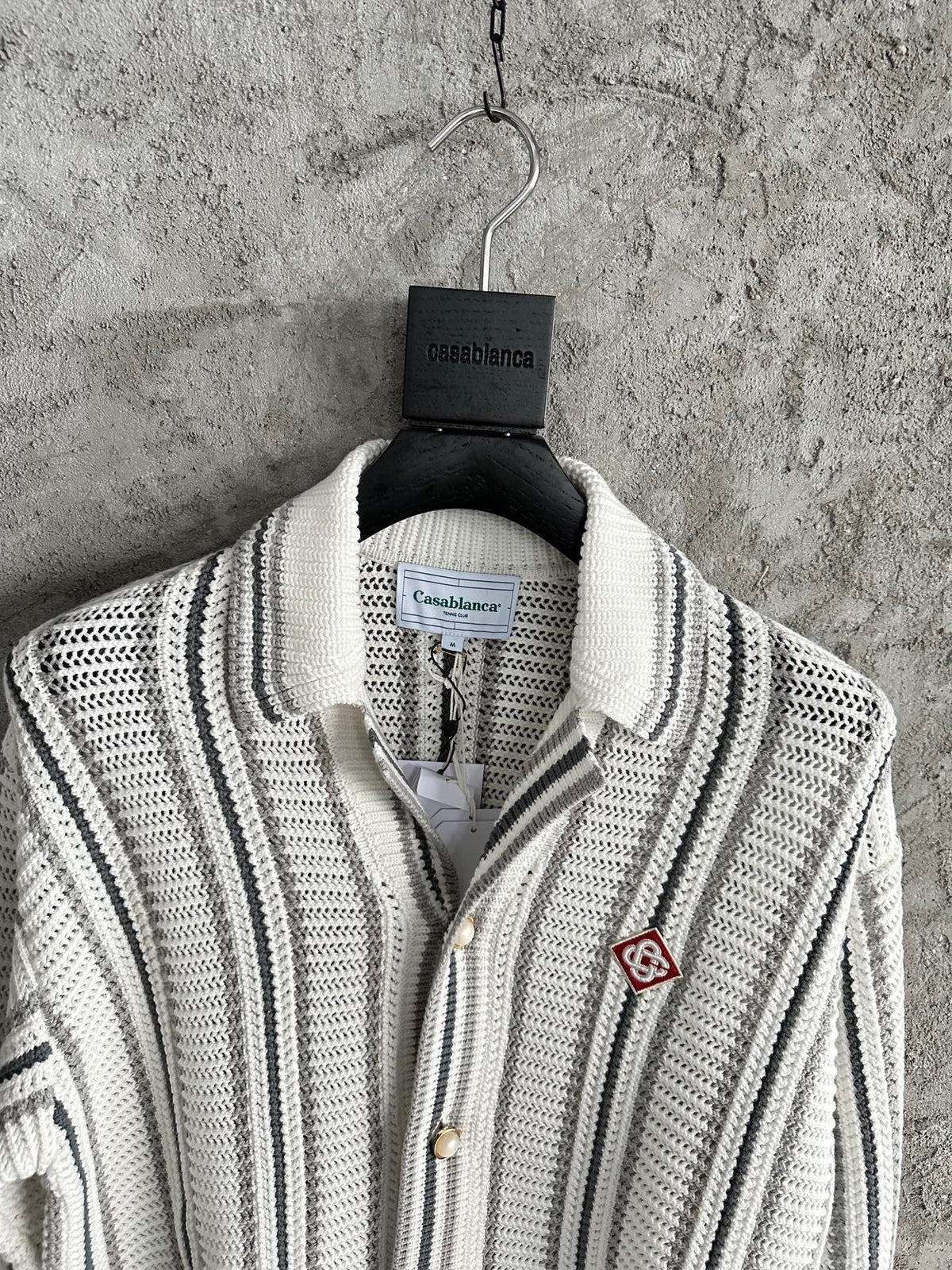 Pinstripe Silk Shirt - Men's
