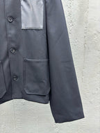 Black Cotton Patch Chore - Men's