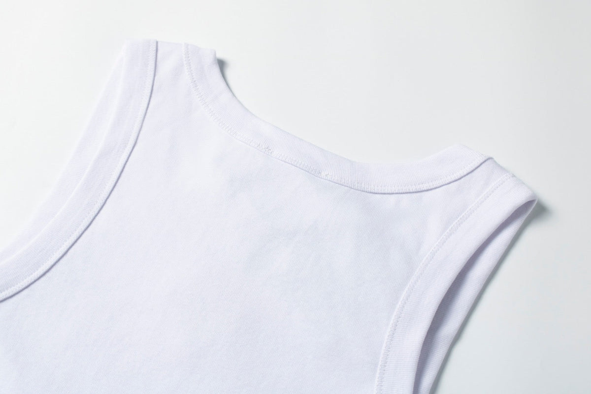 Black and White Tank Top - Men's