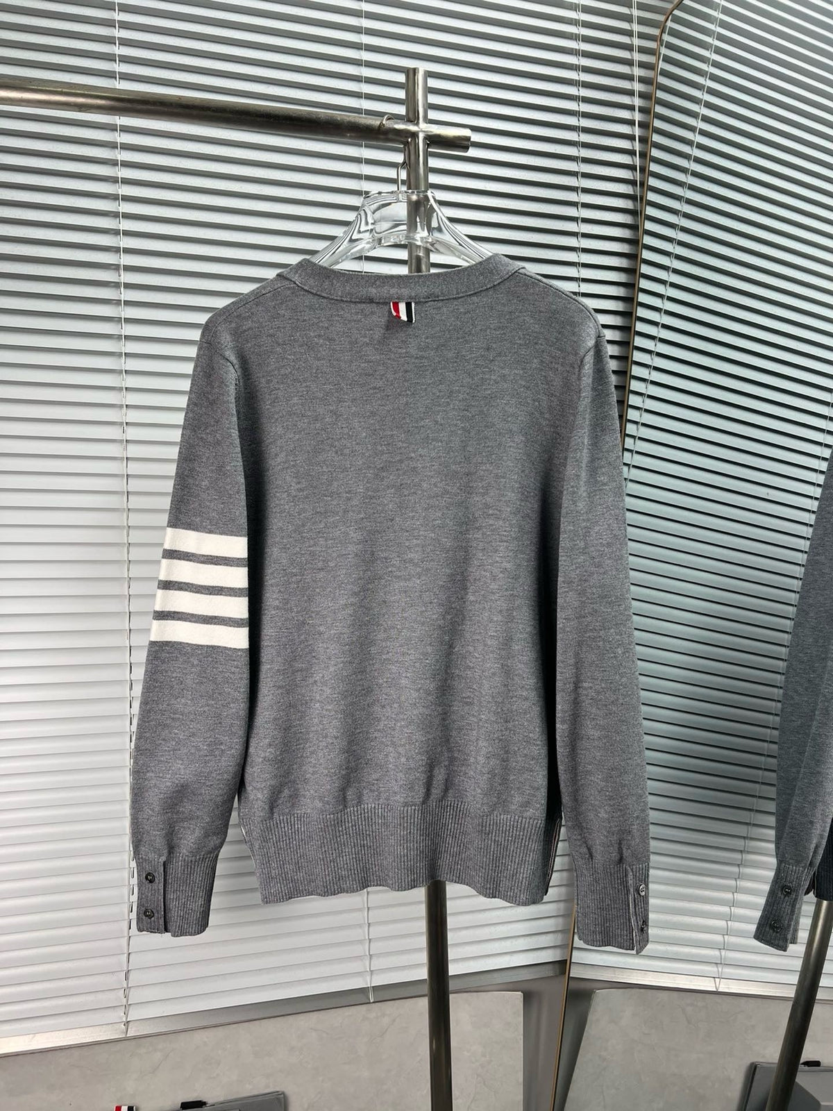 4-Bar Cardigan White - Men's
