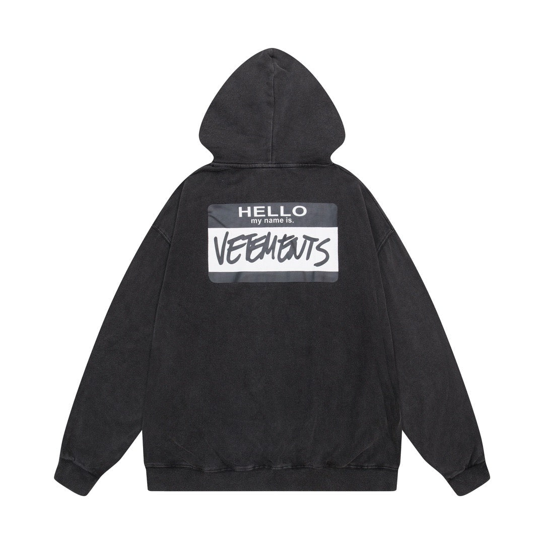 Washed Patch Logo Hoodie - Men's