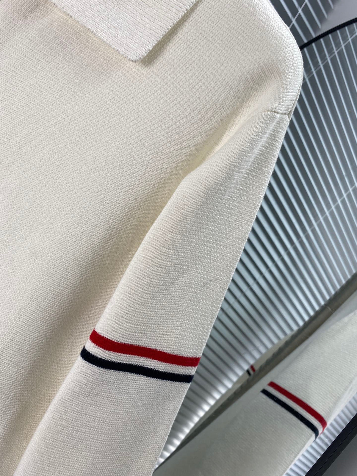 RWB Stripe Cardigan Navy - Men's