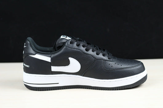 Black Leather White Midsole Low-Top - Men's
