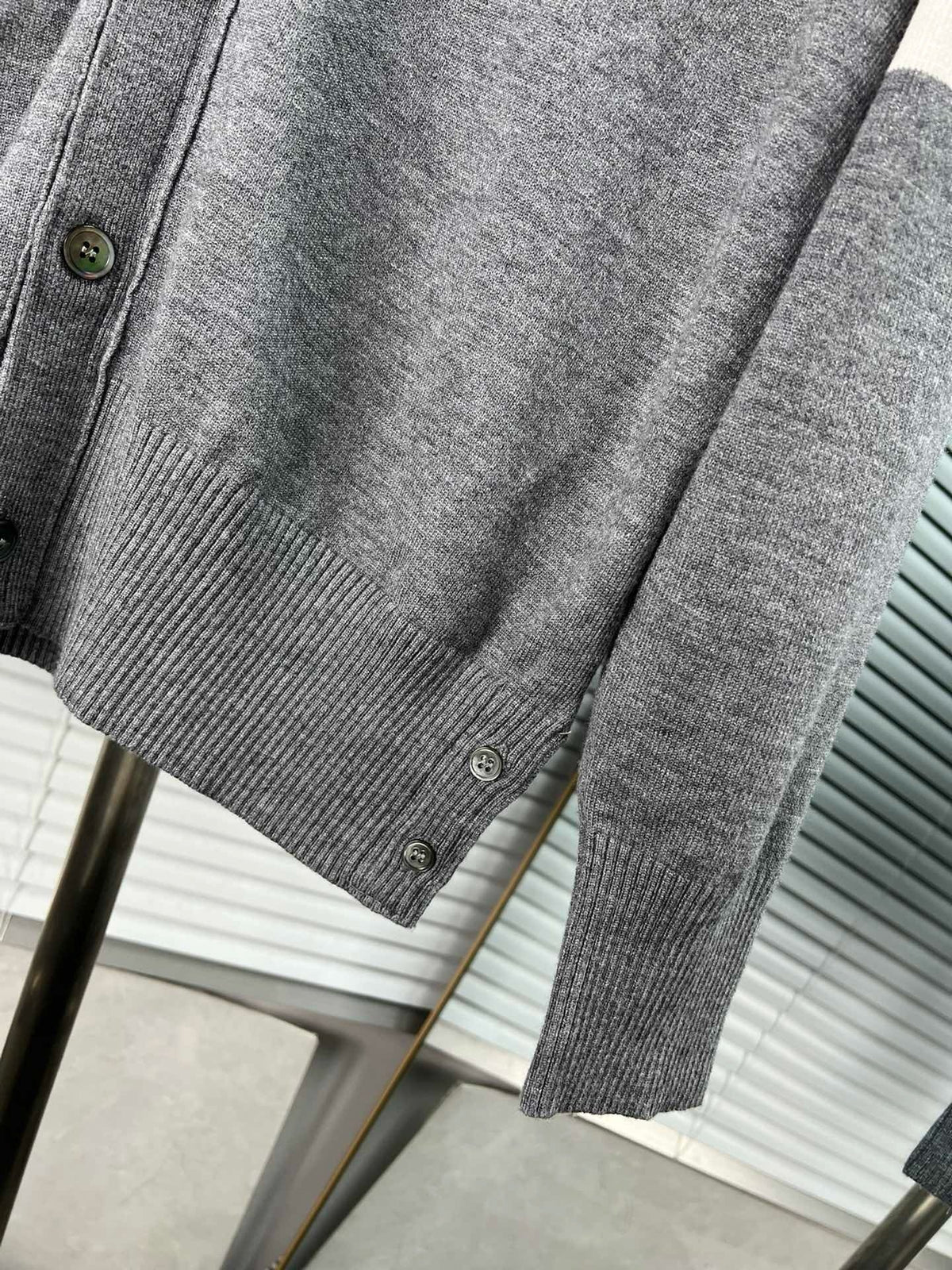 4-Bar Cardigan White - Men's