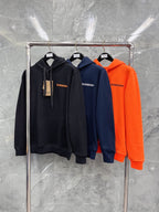 Black Cotton Plain Zip-Through - Men's