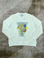 Green Cotton Marine Graphic Crewneck - Men's