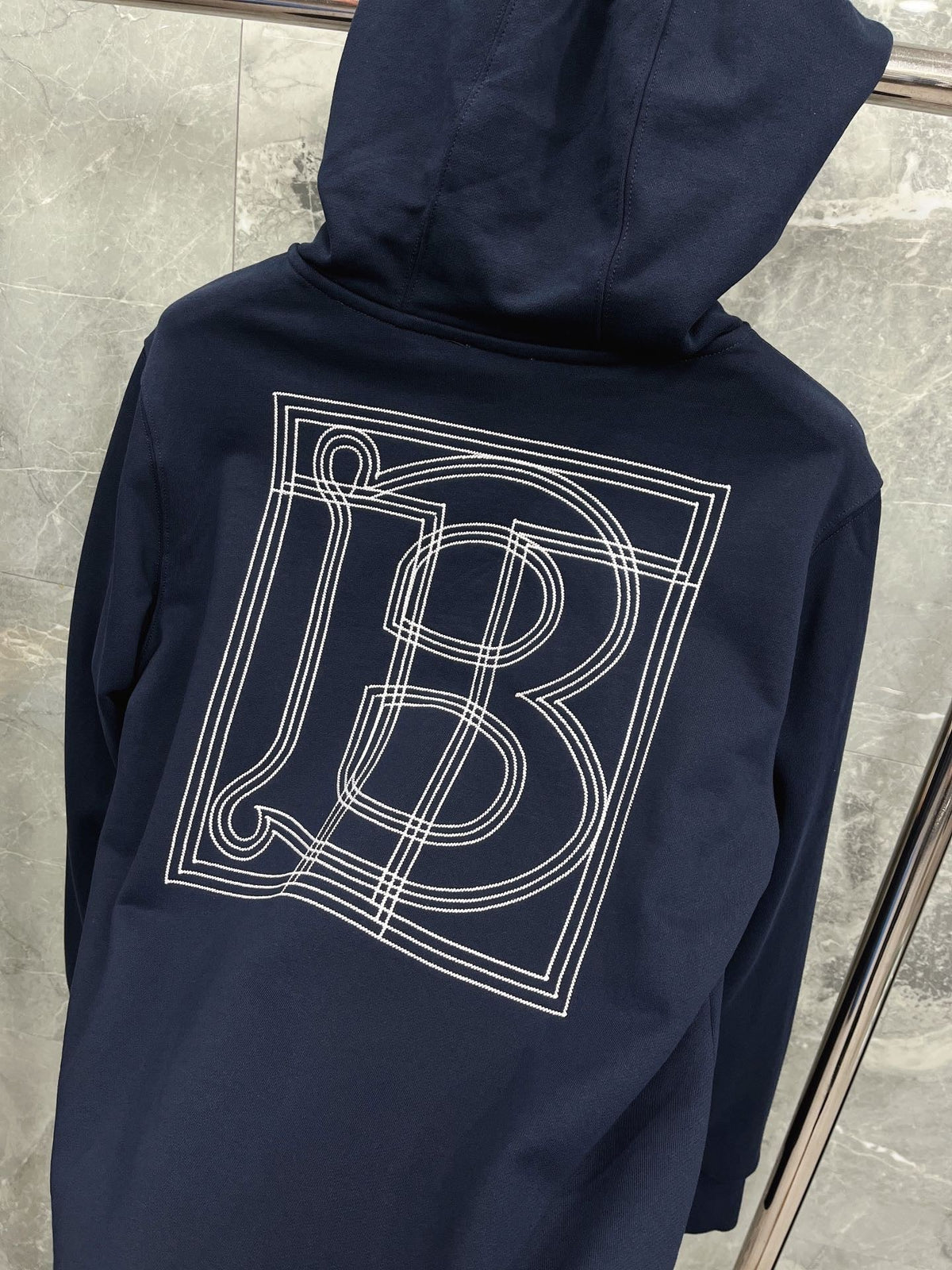 Black Cotton Plain Zip-Through - Men's