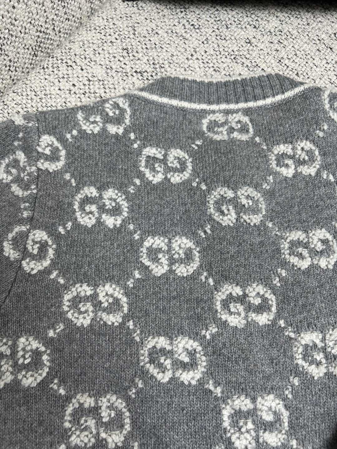 Black Jacquard Monogram Cardigan - Men's