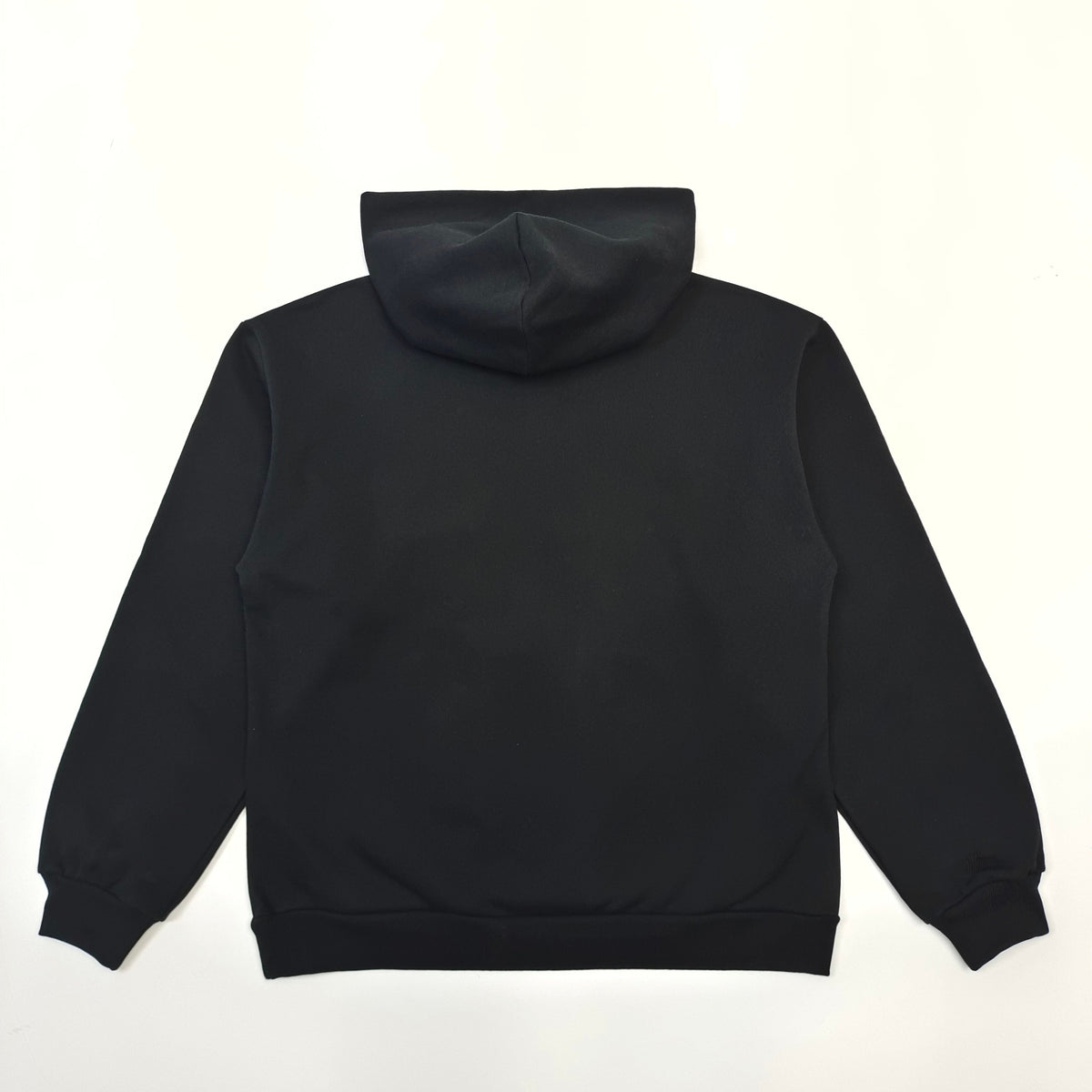 Black Cotton Slogan Pullover - Men's