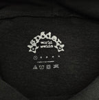 Black Cotton Slogan Pullover - Men's
