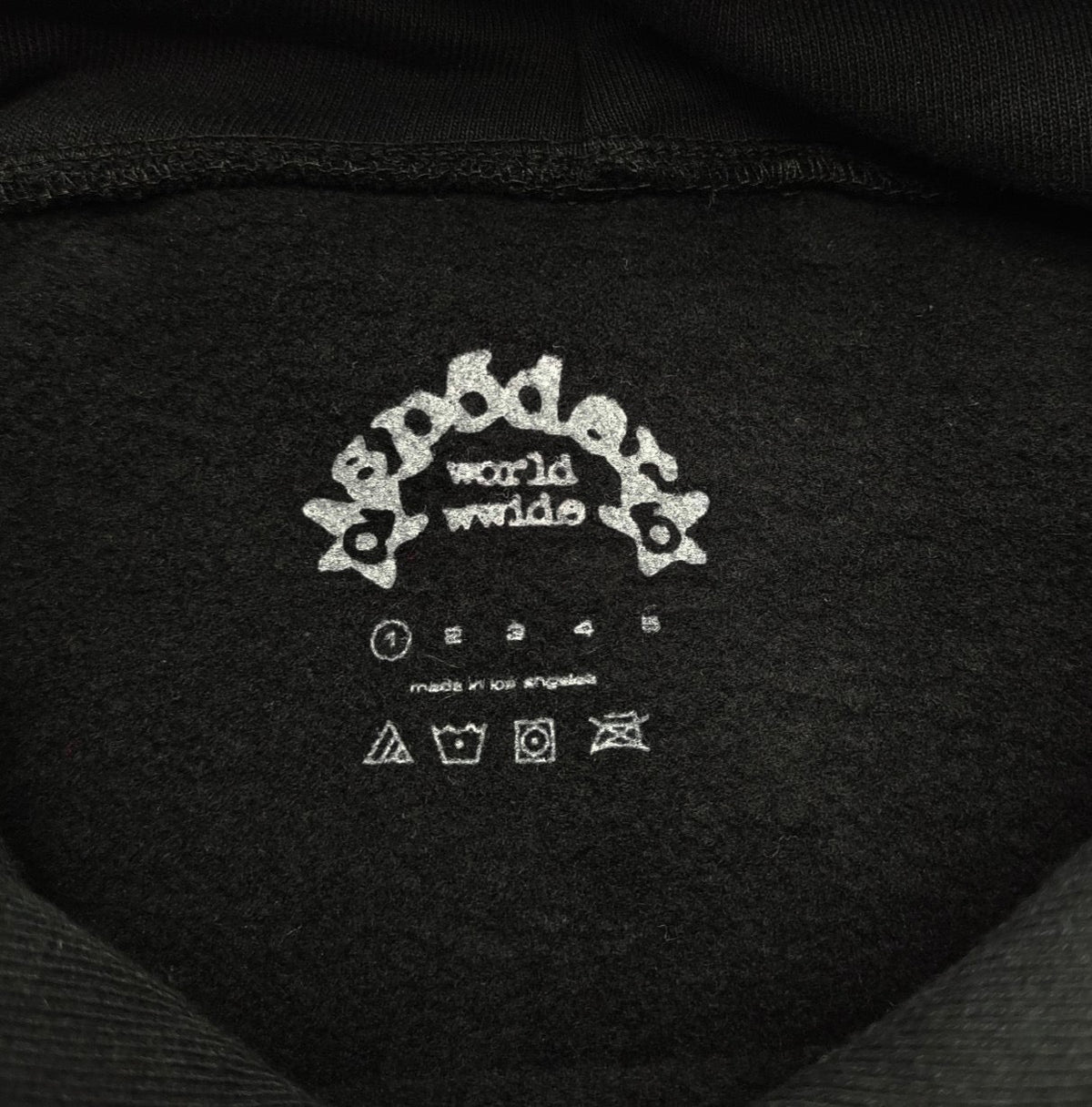 Black Cotton Slogan Pullover - Men's