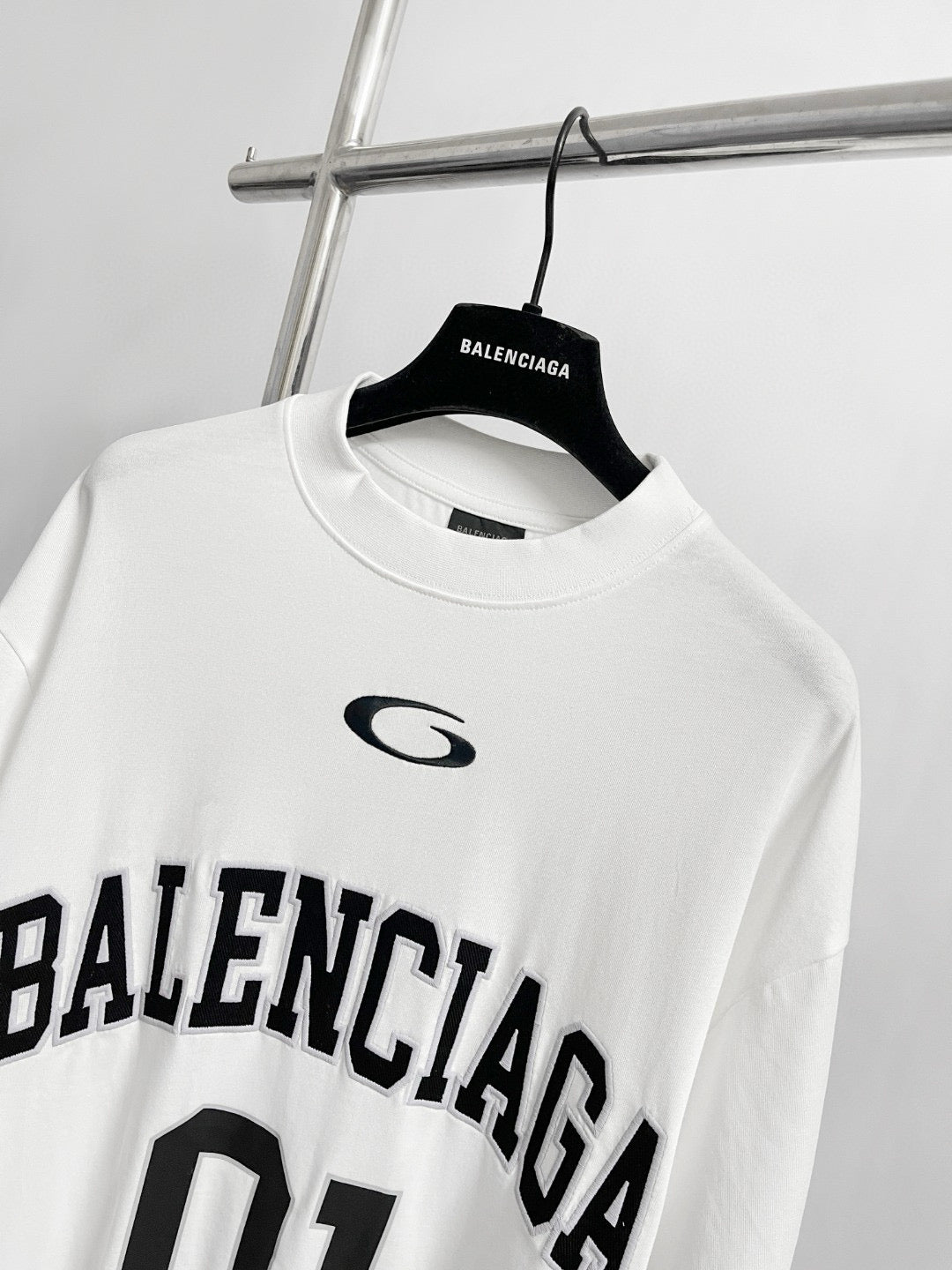 Black Jersey Numeral Short-Sleeve - Men's