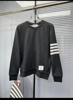 4-Bar Crewneck Navy Loopback - Men's