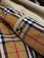 Navy Trench Coat - Men's