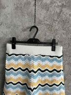 Multicolour Chevron Knit Shorts - Men's