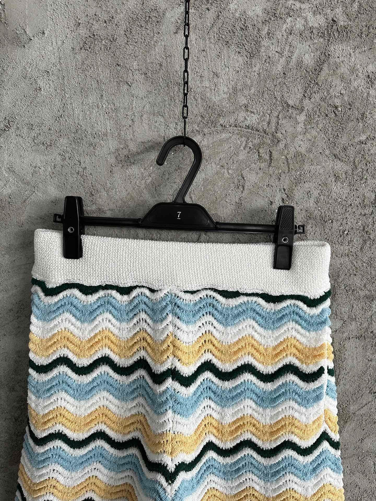 Multicolour Chevron Knit Shorts - Men's