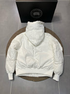 Black and White Puffer Jacket - Men's