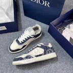 White and Blue Sneakers