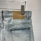 Blue Denim Faded Straight - Women's