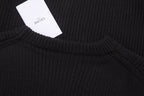 Black Cotton Bold Text Long-Sleeve - Men's