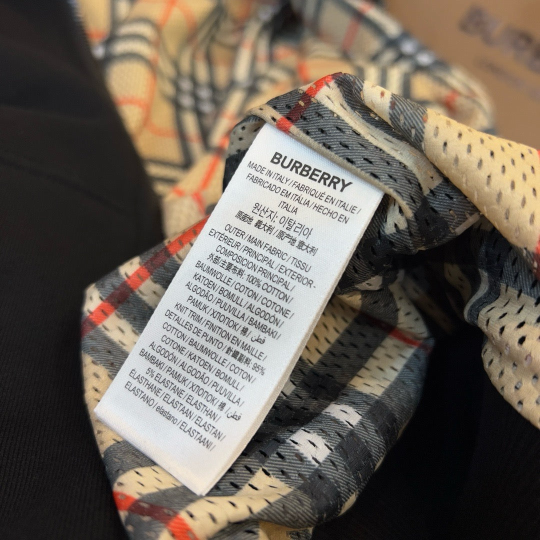 Black Cotton Check Lined Zip-Through - Men's