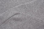 Grey Cotton Chest Logo Long-Sleeve - Men's