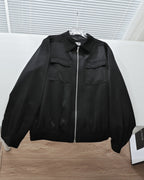 Black Nylon Zip Pocket Blouson - Men's