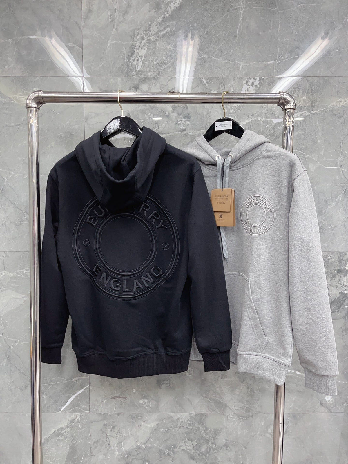 Navy Cotton Plain Zip-Through - Men's