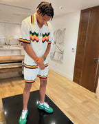 Chevron Knit Shirt - Men's
