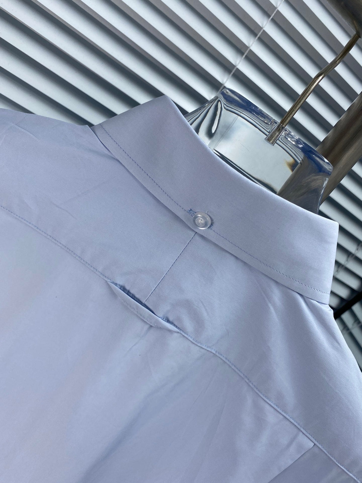 Blue Cotton Oxford Long-Sleeve - Men's
