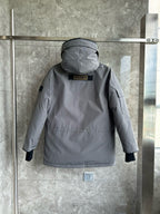 Black and White Parka - Men's