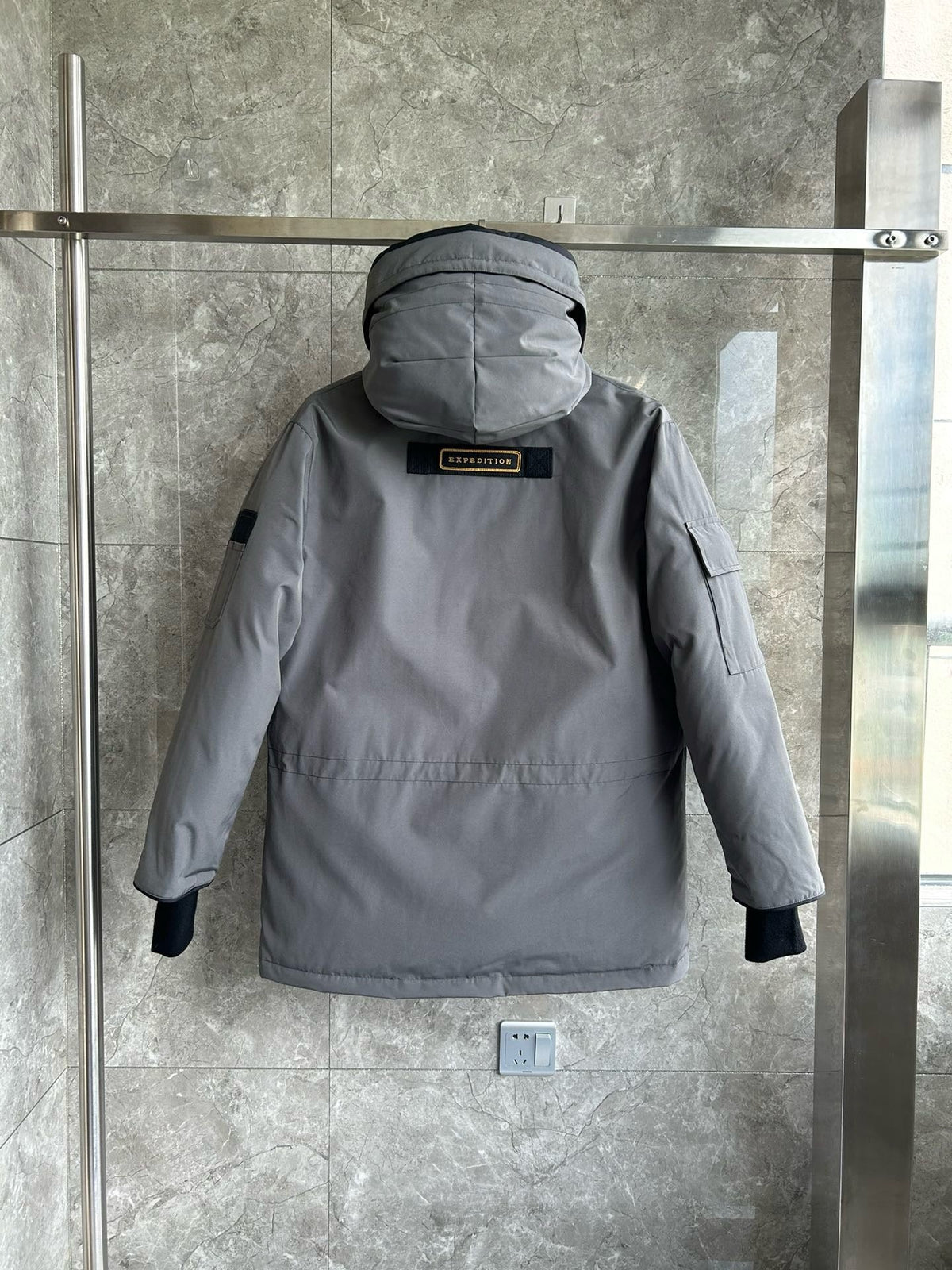 Black and White Parka - Men's