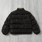 Black and Grey Puffer Jacket - Men's