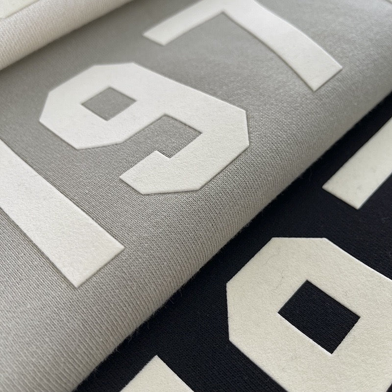 Navy Cotton Numeral Print Pullover - Men's