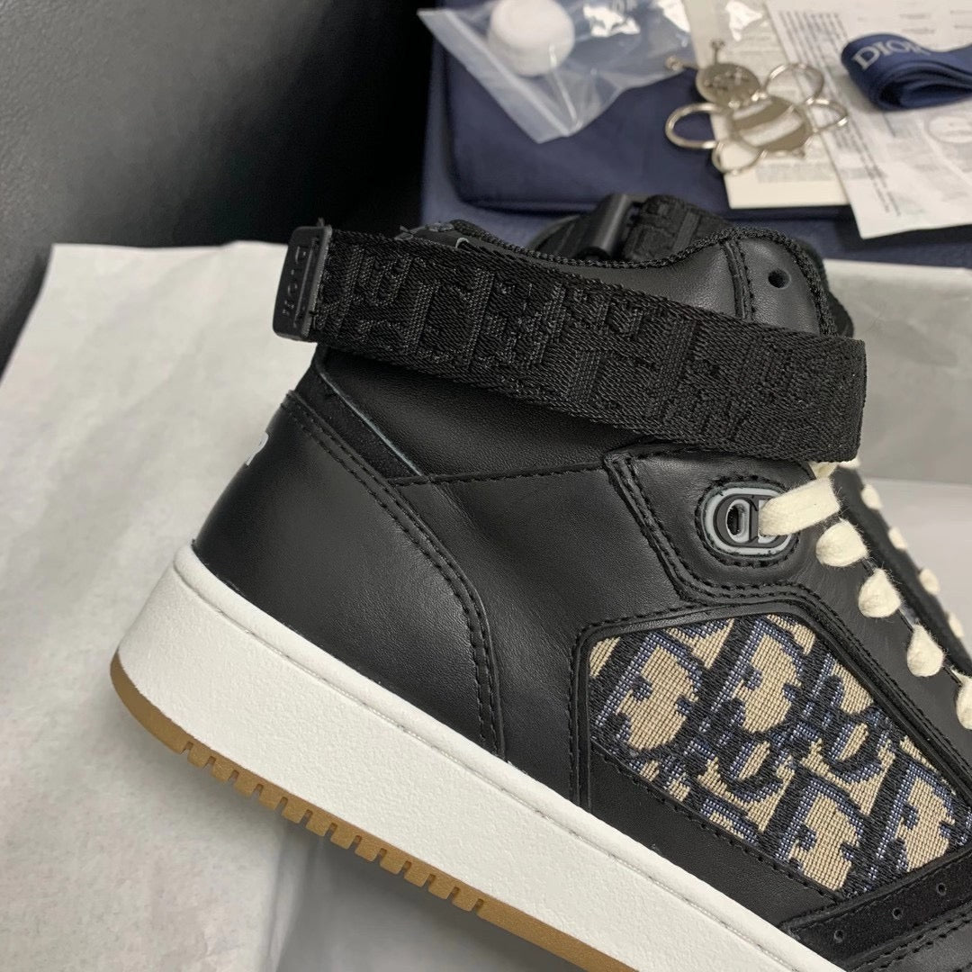 B27 Low Navy Oblique Sneakers
