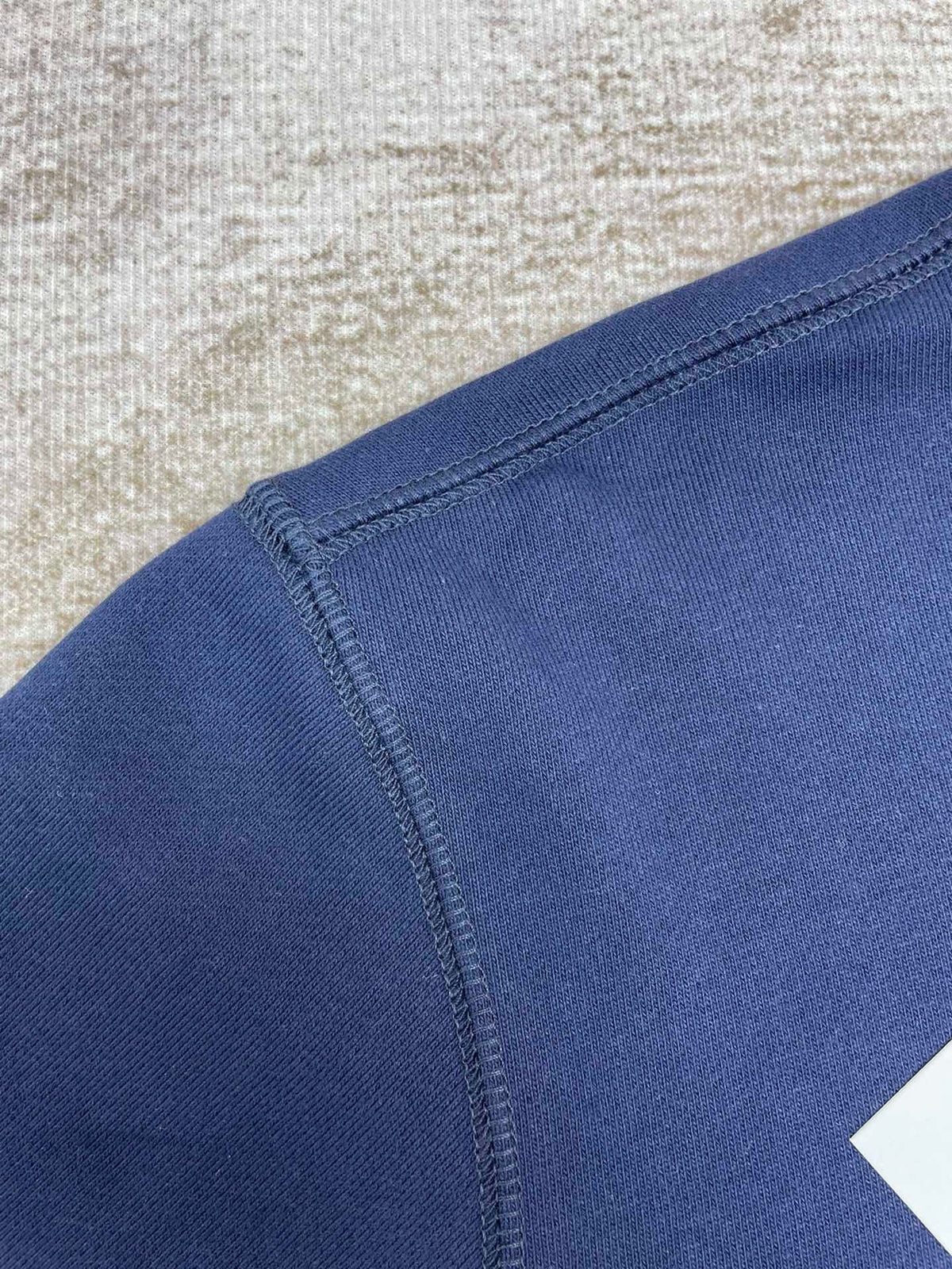 Navy Cotton Arch Graphic Crewneck - Men's
