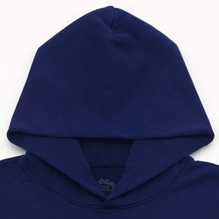 Navy Cotton Web Print Pullover - Men's
