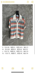 Multicolour Striped Knit Shirt - Men's
