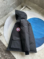 Black and White Parka - Men's
