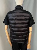Black Nylon Lightweight Gilet - Men's