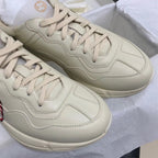Cream Leather Print Chunky - Women's