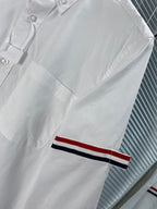 Blue Cotton Oxford Long-Sleeve - Men's
