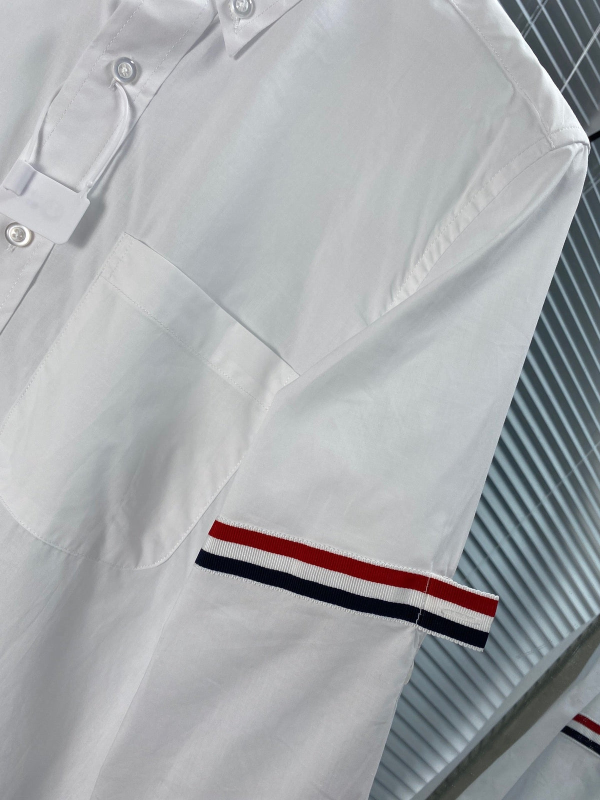 Blue Cotton Oxford Long-Sleeve - Men's