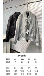 Black Nylon Quilted Bomber - Men's