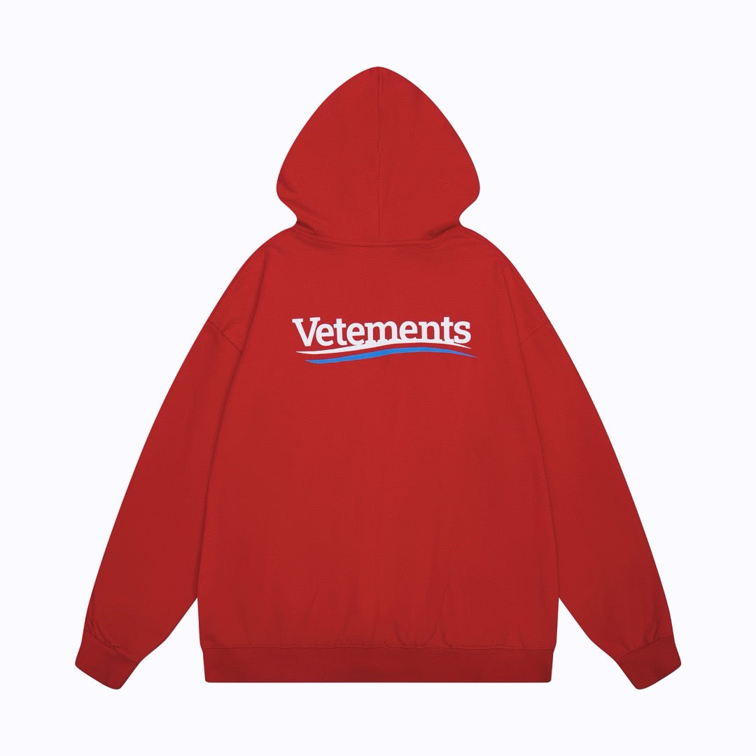 Black Cotton Logo Pullover - Men's
