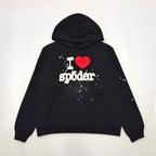 Black Cotton Slogan Pullover - Men's