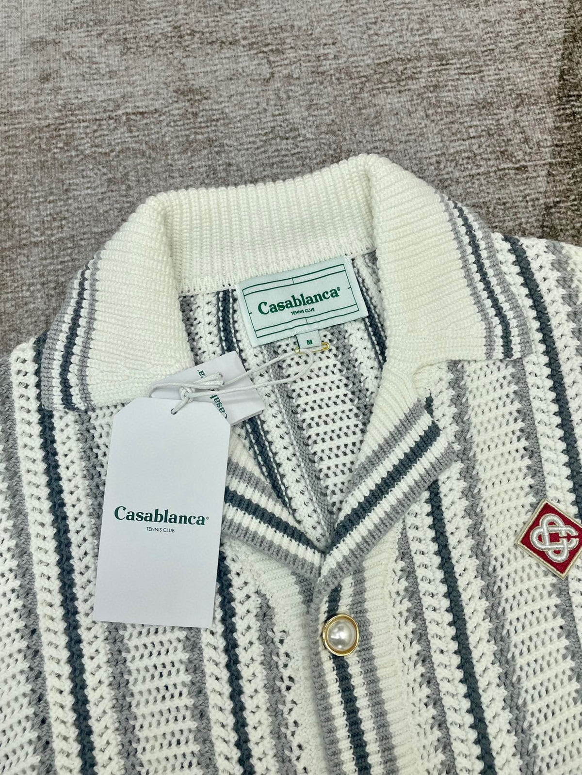 Striped Knit Zip - Men's