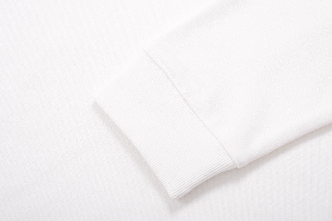 Black Cotton Triangle Logo Long-Sleeve - Men's