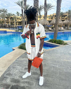 Chevron Knit Shirt - Men's